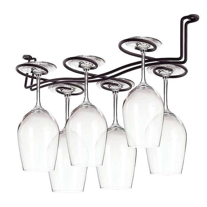 2 Pack Wine Glass Rack Under Counter,for Kitchen Bar Glasses Rack