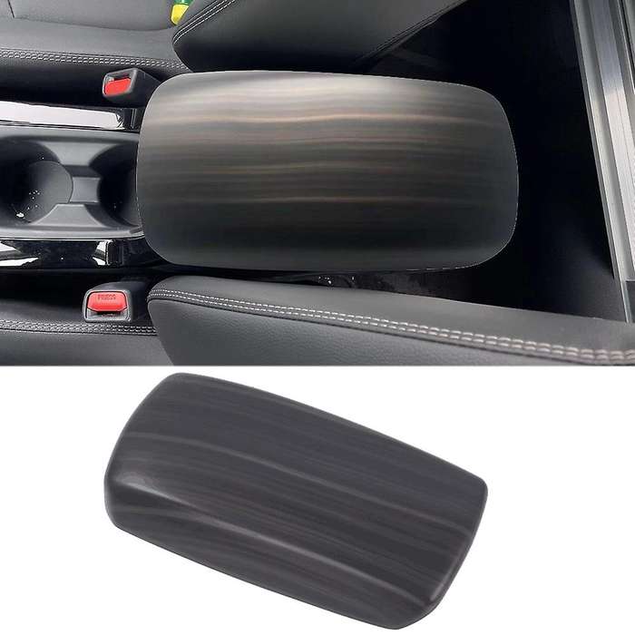 Peach Wood Grain Car Center Console Armrest Box Panel Cover Trim