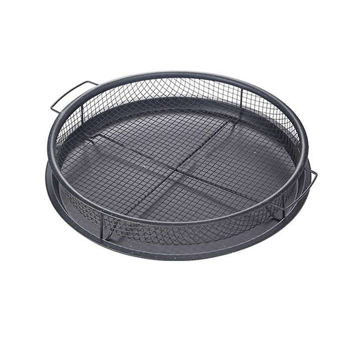 Mesh Baking Tray Non-stick Round Baking Pan Chips Crisping Basket B