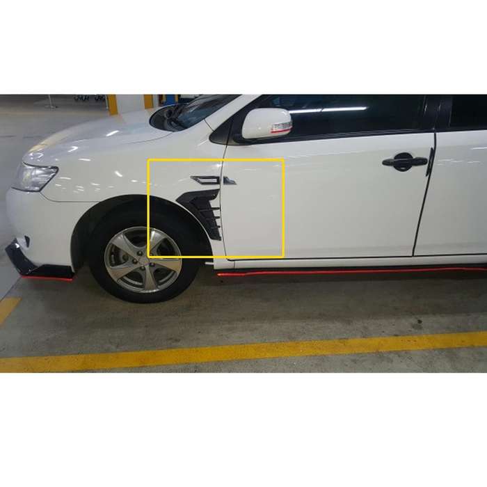 Car Splitter Spoiler Modification Side Mesh Ventilation Grille Fender