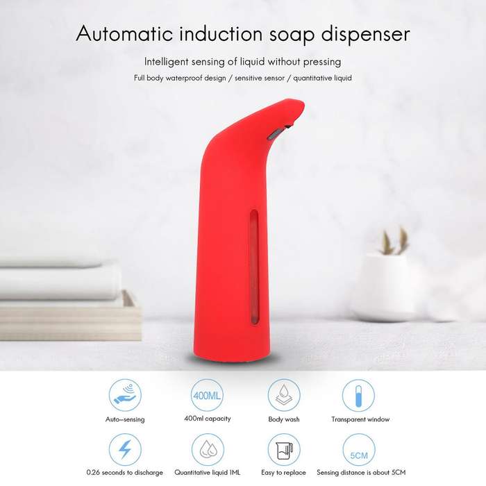 Automatic 400ml Electric Soap Dispenser with Sensor for Kitchens