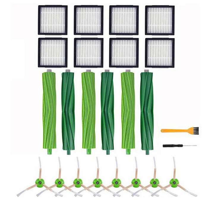Hepa Filter Brush Roll for Irobot Roomba I7 E5 E6 I3 Series Robot