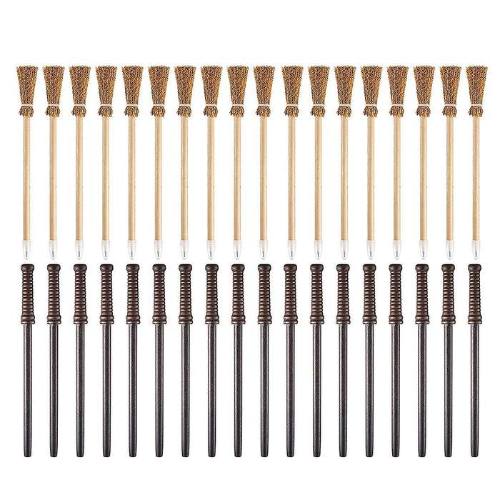36pcs Wands Pencils and Witch Broom Pencils