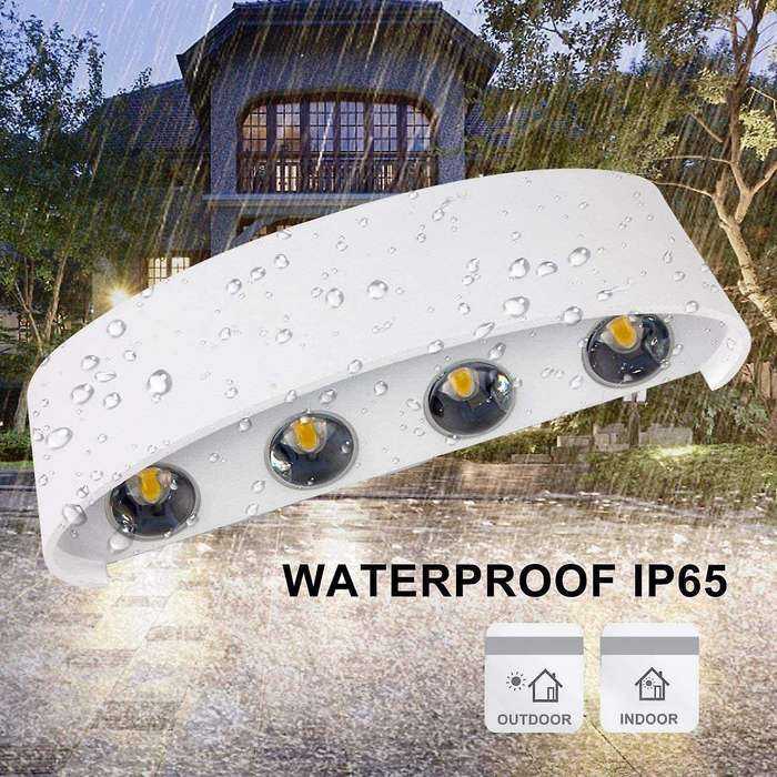 8 W Wall Light Aluminium Wall Light for Bathroom Hallway Warm Light