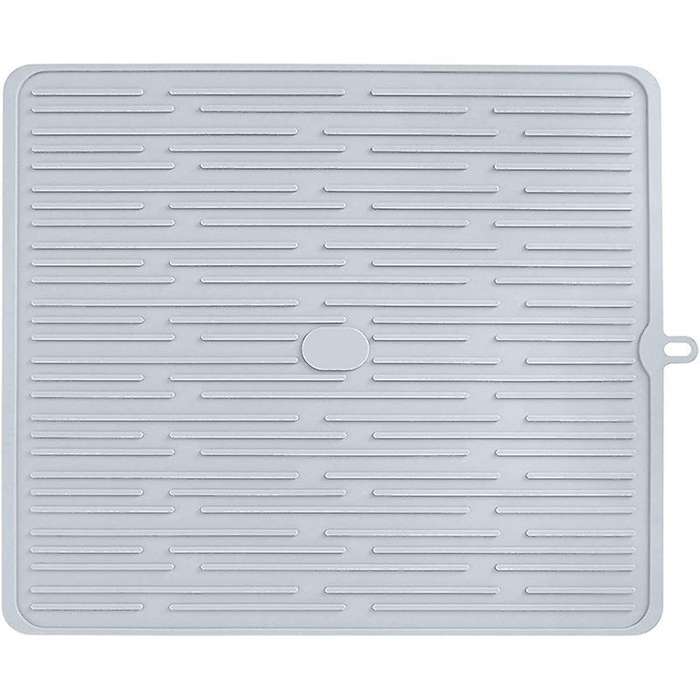 Dish Drying Mat, for Kitchen, Heat Resistant Mat (cloud Gray)