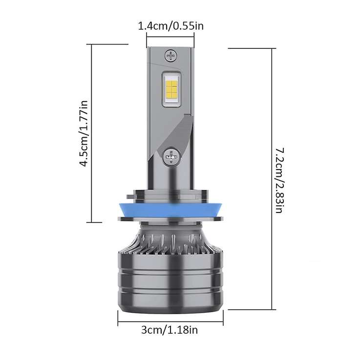 Led Headlight Bulbs, 28w 3000 Lumens Bright Led Headlights (h11)