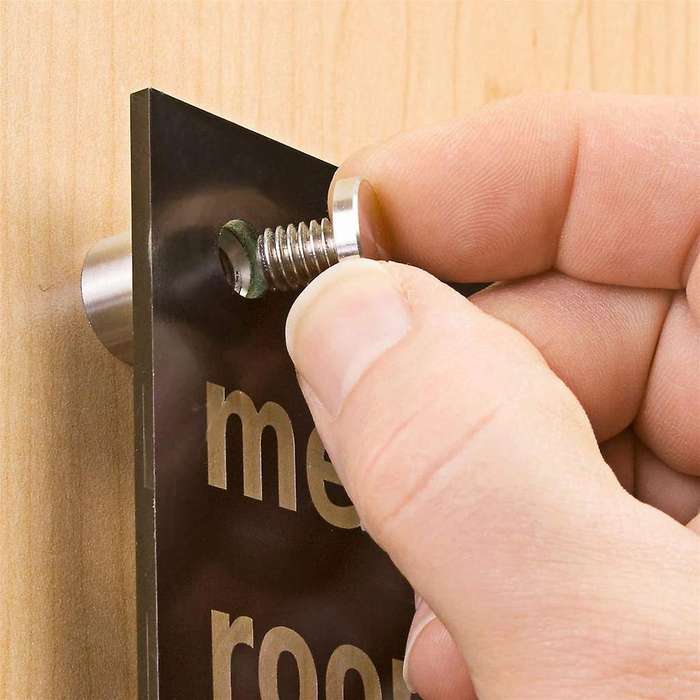 24 Pcs Standoffs Screws 1 X 1 Inch Stainless Steel Sign Standoff