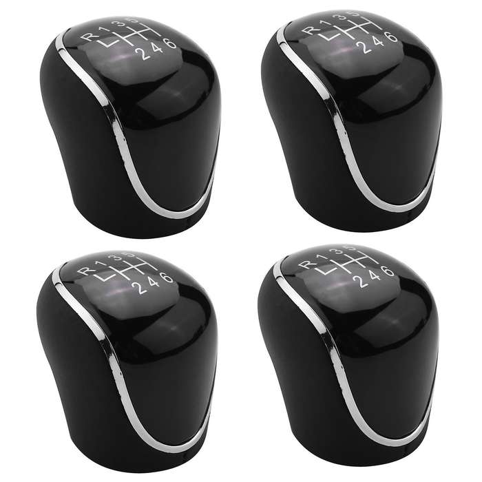 4x 6 Speed Car Pu Leather Gear Shift Knob Shift Lever for Ford Mondeo