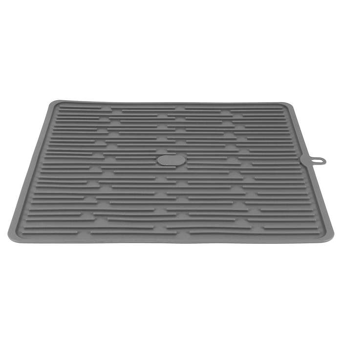 Dish Drying Mat, for Kitchen, Heat Resistant Mat (dark Gray)