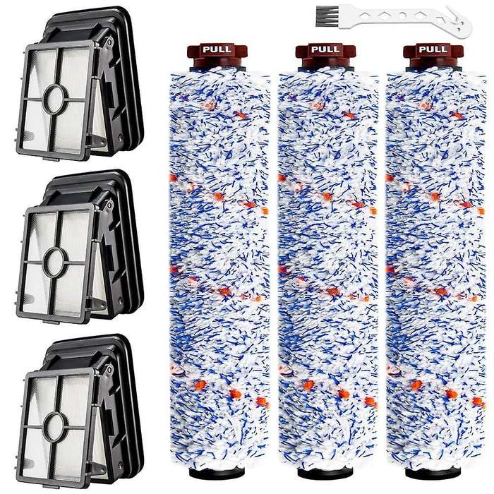 Roller Brush + Filter Parts for Bissel Crosswave 1866 1868 1785 2306