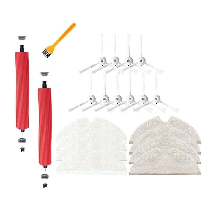 21pcs for Roborock T8/q7 Max / Max+ Robot Main Side Brush Mop Cloth
