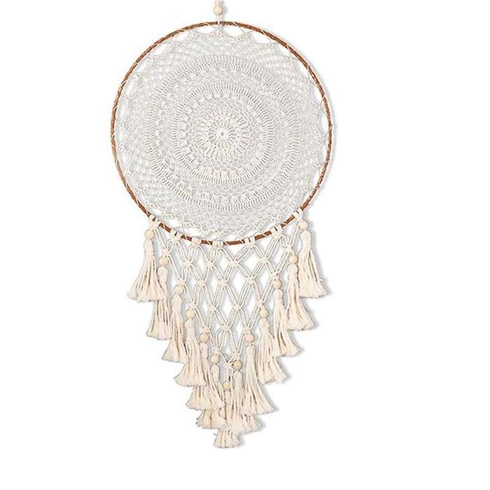 Hanging Macrame Tassels Dreamcatcher for Girl Bedroom Decoration