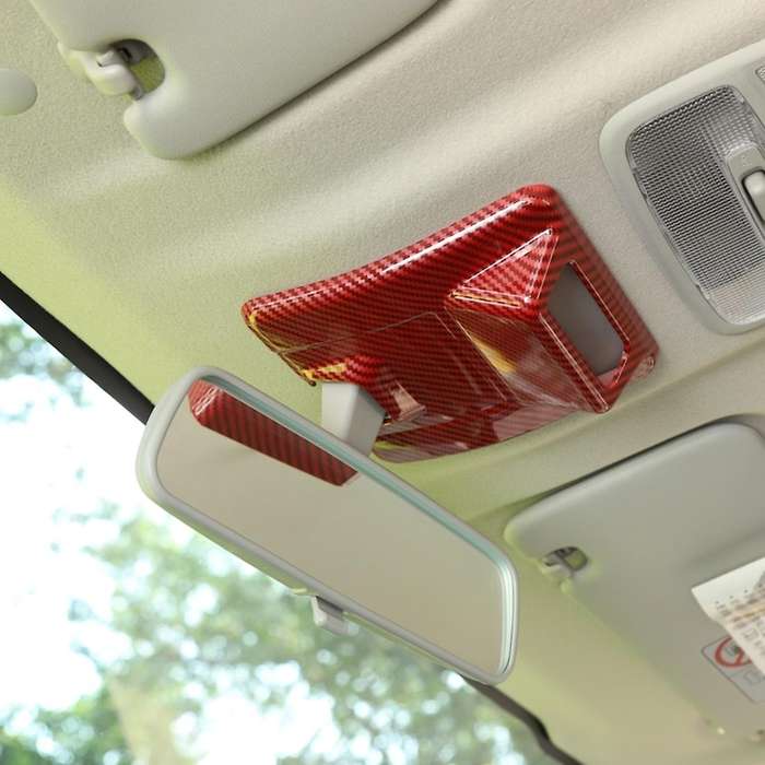 Car Rearview Mirror Base for Suzuki Jimny 2019-2022,red Carbon Fiber