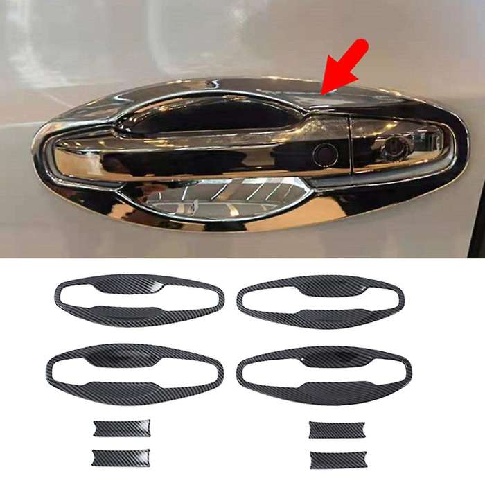 Carbon Fiber Car Door Handle Bowl Cover Trim for Honda Odyssey 2022