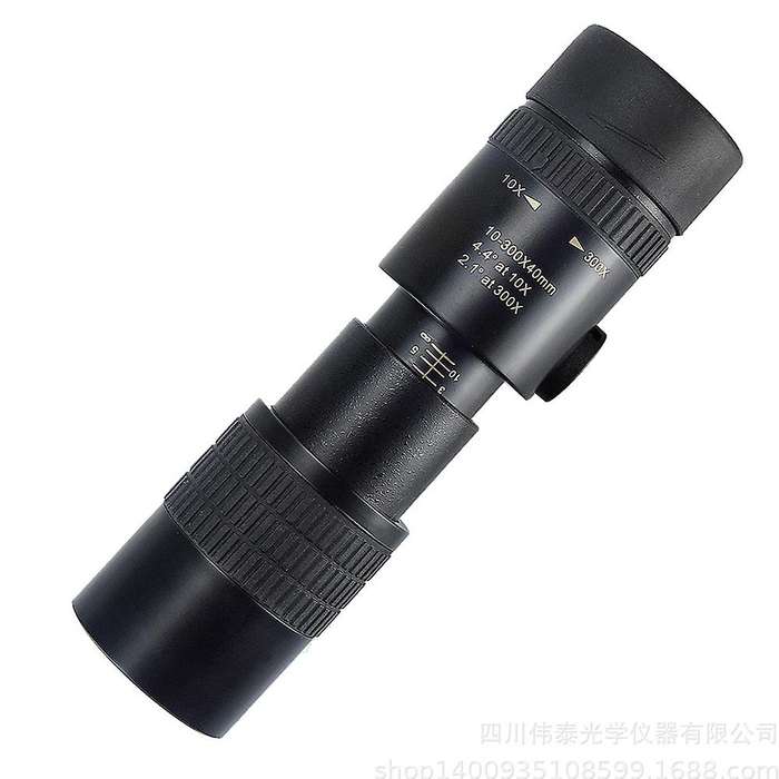 Monocular Telescope 4k 10-300x40mm,with Smartphone Holder&tripod