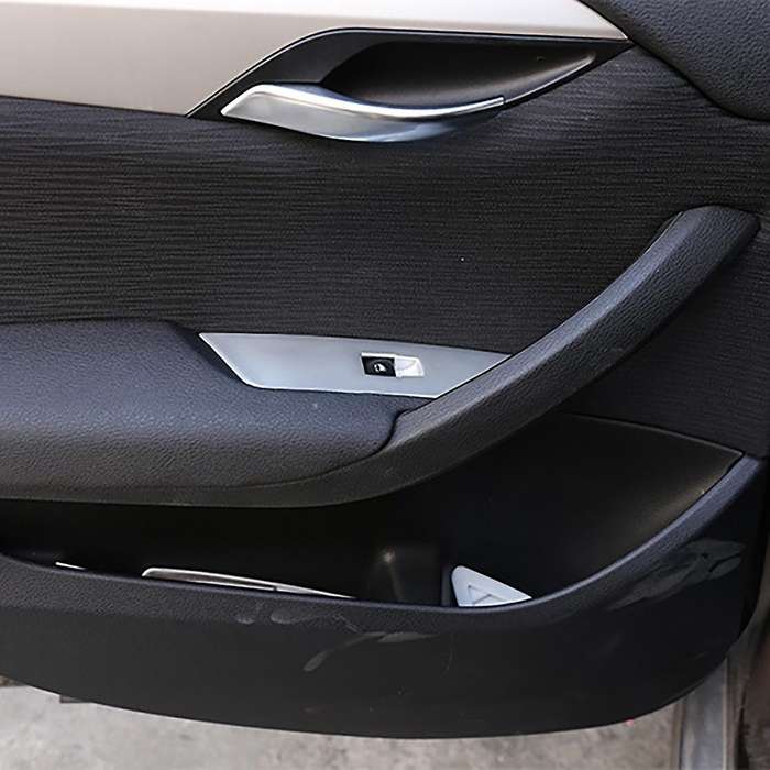 Car Chrome Abs Glass Lift Switch Cover Trim For-bmw X1 2011-2015