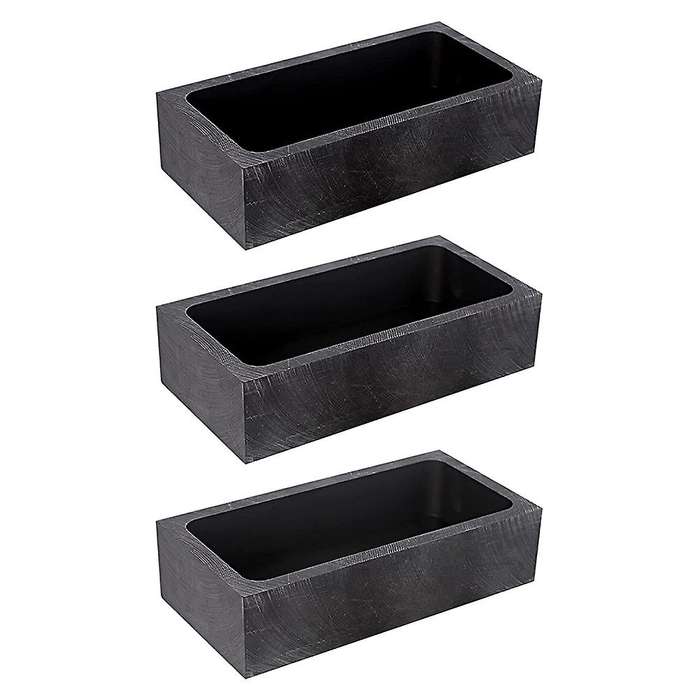 3pieces Graphite Crucible Mould for Melting Casting Gold Silver Metal