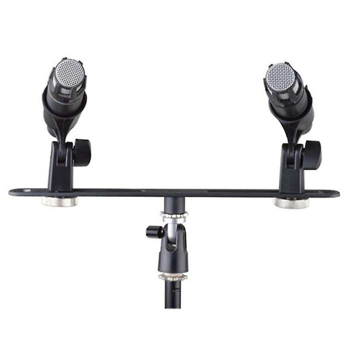 Dual Microphone Stand for Voice, Video, Stereo Recording