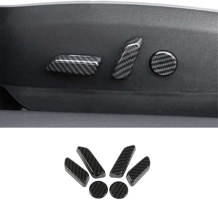 Automobile Electric Seat Adjustment Button Decorative Stickers Kits for Model Y Interior Modificatio