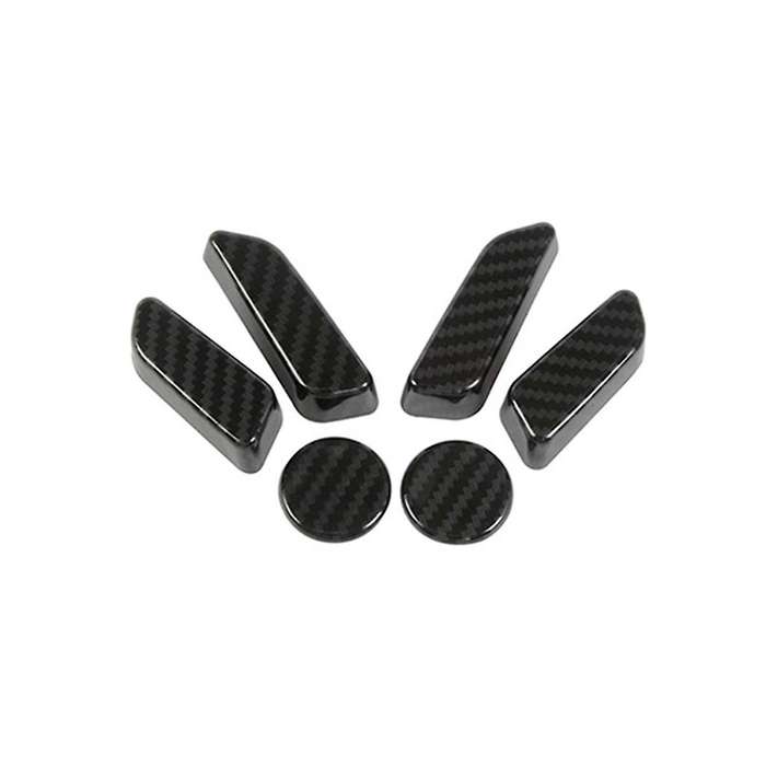 Automobile Electric Seat Adjustment Button Decorative Stickers Kits for Model Y Interior Modificatio