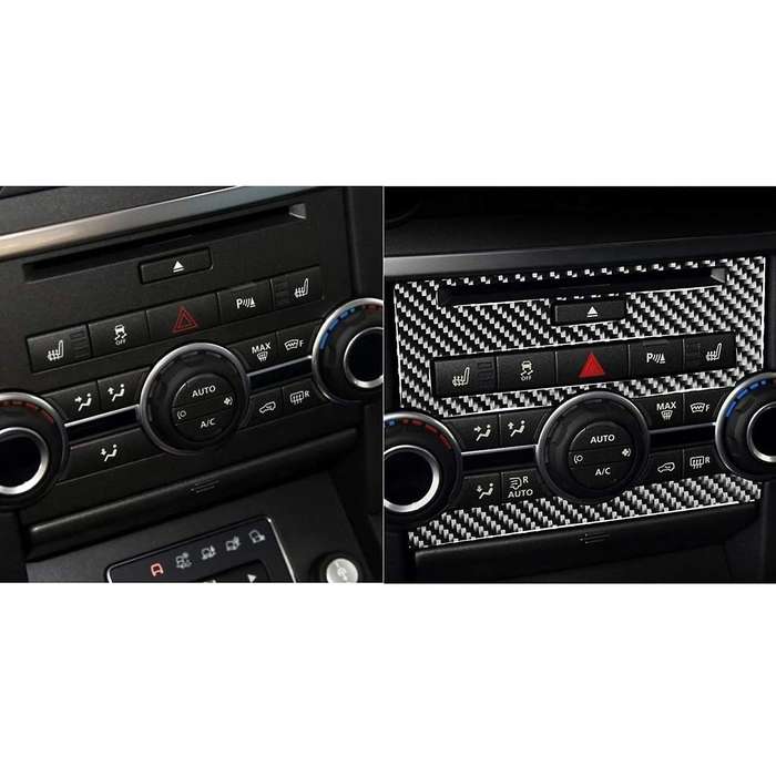Automotive Carbon Fiber Decals Sticker Central Control CD Panel Decorative Sticker for 4 2010-2016