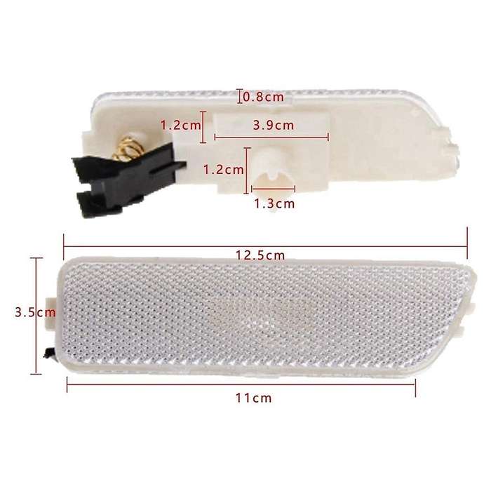Automotive Front Bumper Side Marker Lights Reflector for MK4 Golf 1998-2004 1JM945072 1JM945071