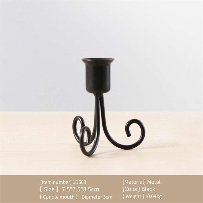 B+G Classic Taper Candle Holder, Candle Stand, Iron Candle Stand, Candlestick Holder for Party Weddi
