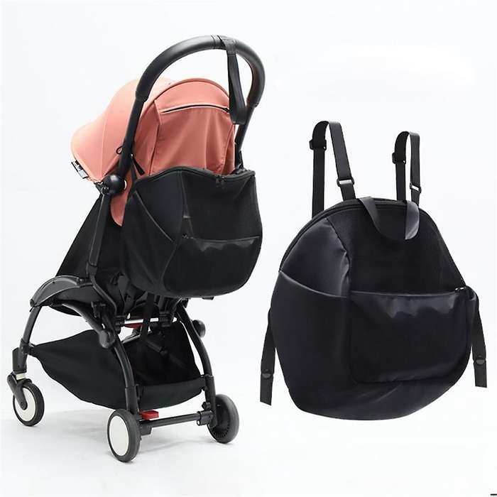Baby Stroller Storage Bag Mom Backpack High Capacity Baby Stroller Accessories Portable Storage Bag