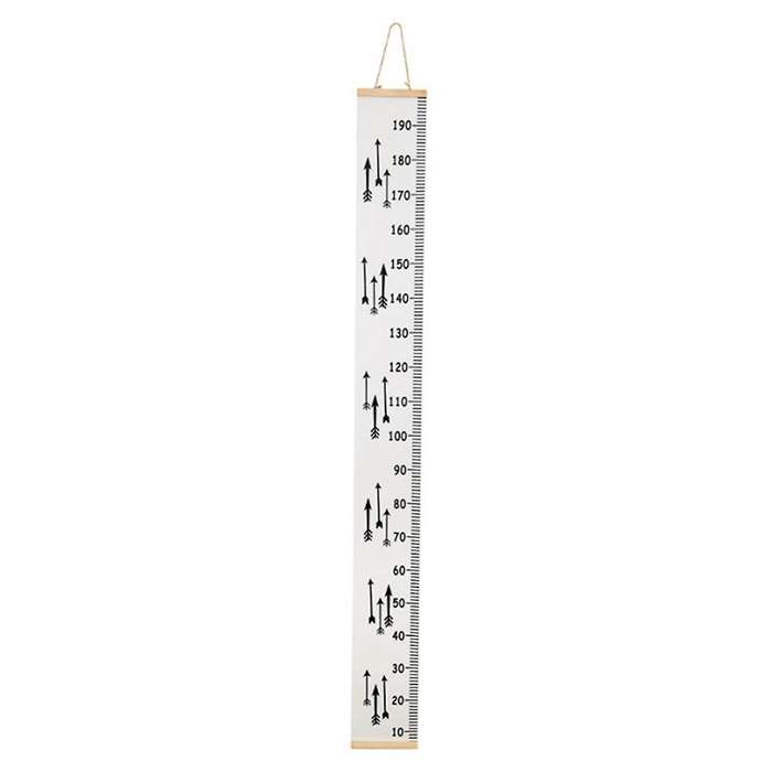 Baby Growth Chart Canvas,Wall Hanging Measuring Rulers for Kids Room Decor,Nursery Removable Height