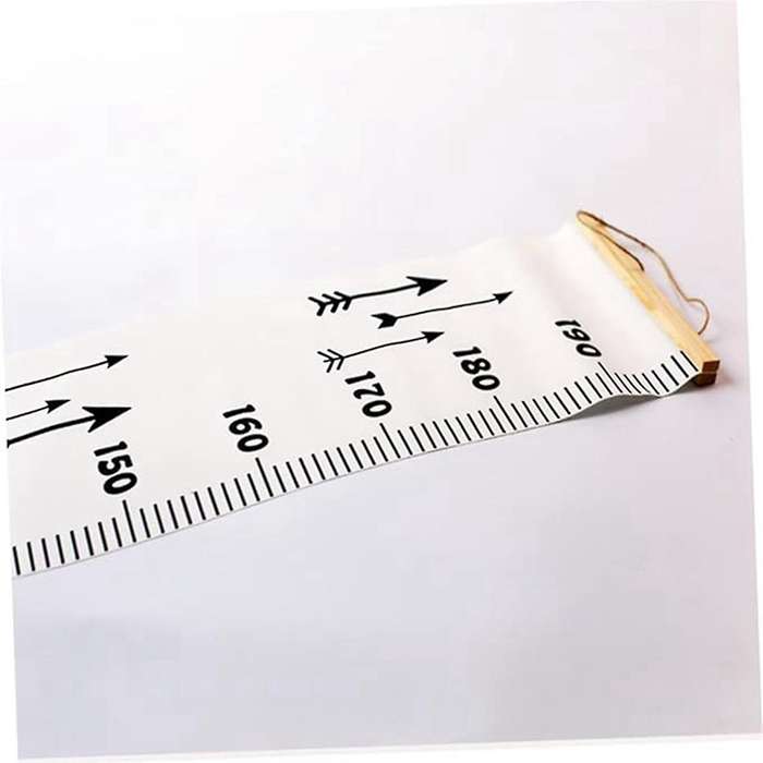Baby Growth Chart Canvas,Wall Hanging Measuring Rulers for Kids Room Decor,Nursery Removable Height