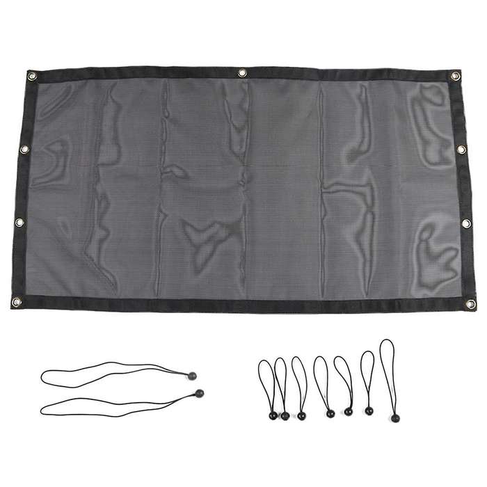 Back Trunk Insulation Sun for JL JK TJ Black Sun Shade Mesh Cover