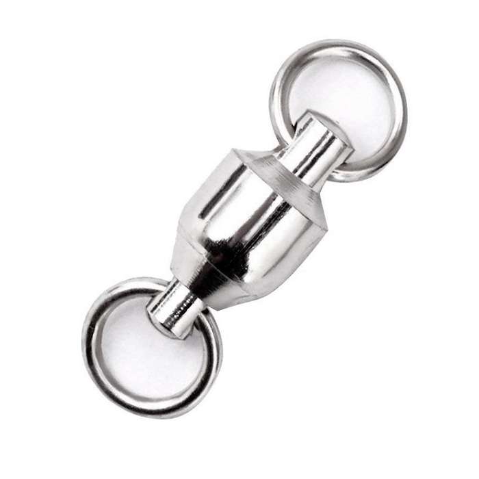 Ball Bearing Swivel, Welding Rings, Solid Rings Connectors Ocean Sea Stainless Steel50Pcs