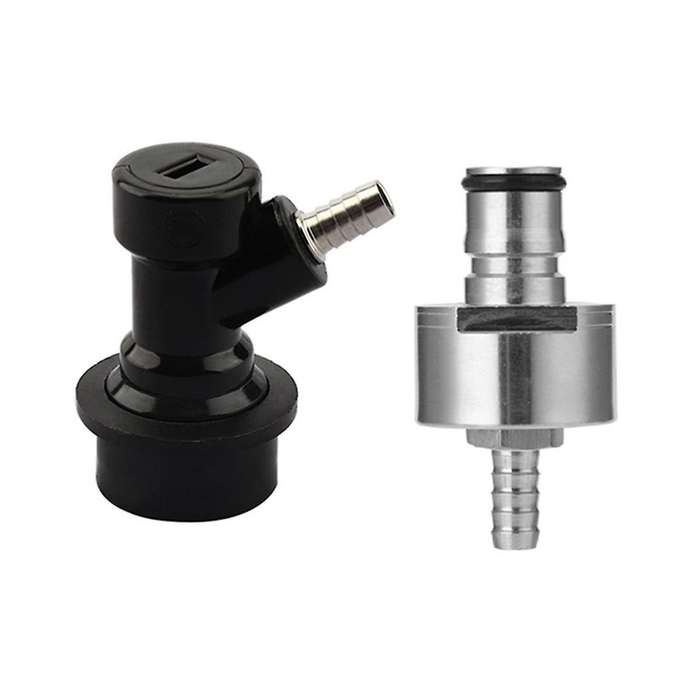 Ball Lock Disconnect Carbonation Cap - Stainless Steel Carbonation Cap with 5/16inch Barb Ball Lock