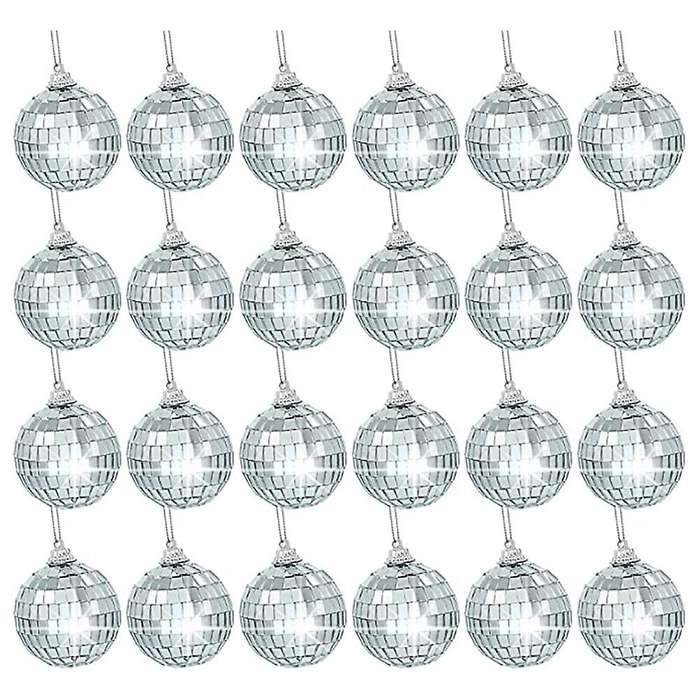 Ball Ornaments Silver Mirror Balls for Wedding Party Decoration