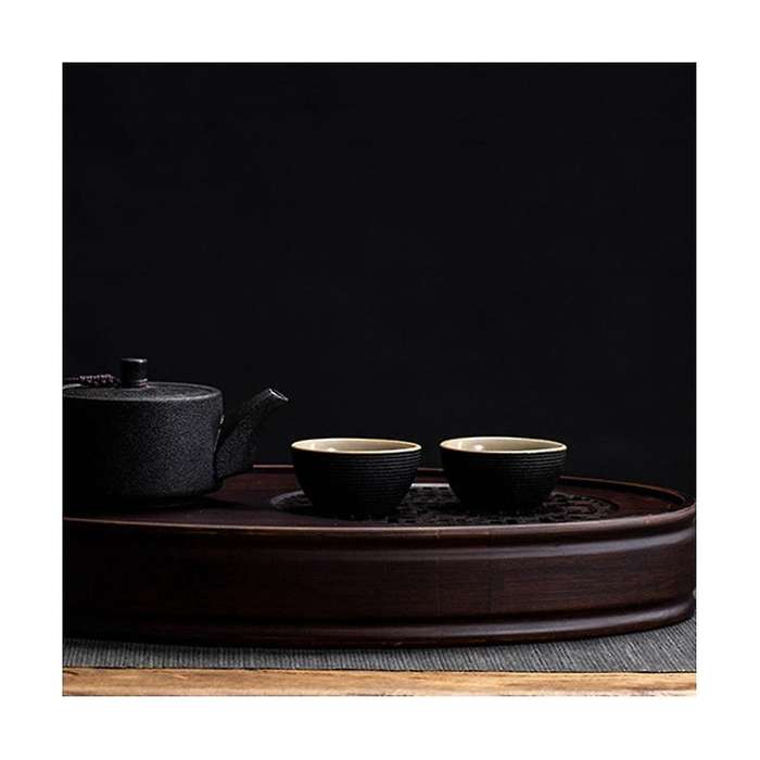 Bamboo Tea Tray Household Simple Bamboo Tray Tea Set Draining Long Dry Soaking Tray Small Water Stor