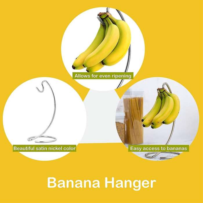 Banana Holder Modern Banana Hanger Tree Stand Hook for Kitchen Countertop Banana Stand,b