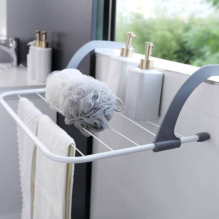 Bar Radiator Folding Airer Radiator Towel Holder Clothes Dryer Drying Rack Rail Install On Any Radi