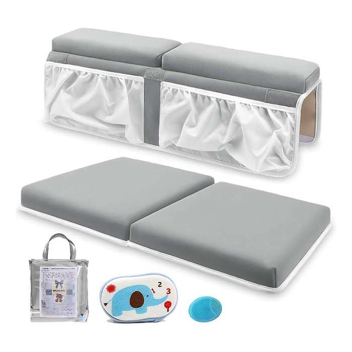 Bath Kneeler and Elbow Rest Set Baby Bath Kneeling Pad, Thick Non-Slip Bathing Kneeling Mat Cushion
