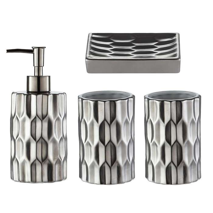 Bathroom Accessory Set Ceramics Bathroom Set Accessories Complete Set Includes Soap Dish Lotion Disp