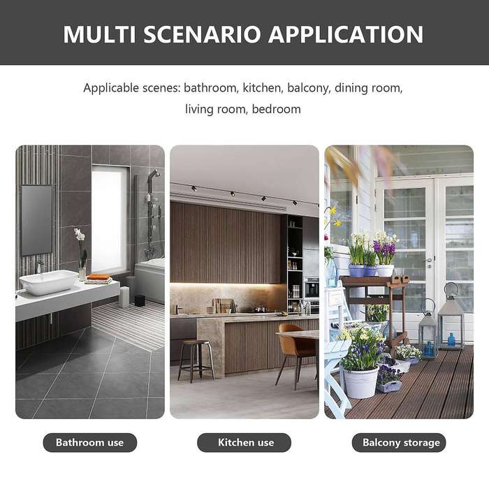 Bathroom Shelf 30cm Kitchen Wall Shelves Shower Basket Storage Rack Towel Bar Robe Hooks Bathroom A