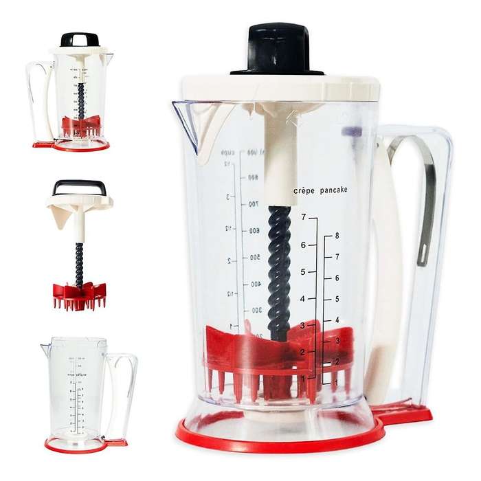 Batter Mixer and Dispenser -Pancake Batter Dispenser - Pancake Dispenser - Batter Dispenser with Squ