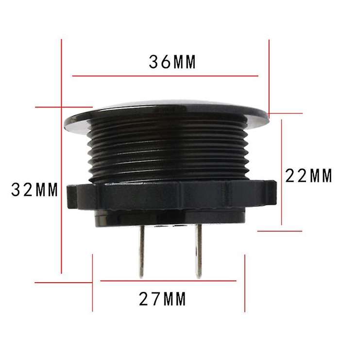 Battery Capacity Display Voltmeter LED Digital Voltage Meter with Touch-ON OFF Switch Car Motorcycle