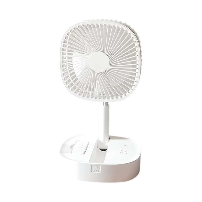 Battery Operated Desk Fan 7200MAh Portable Oscillating Fan Telescopic Floor Fan Remote Control Fan