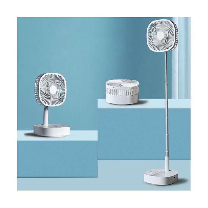 Battery Operated Desk Fan 7200MAh Portable Oscillating Fan Telescopic Floor Fan Remote Control Fan