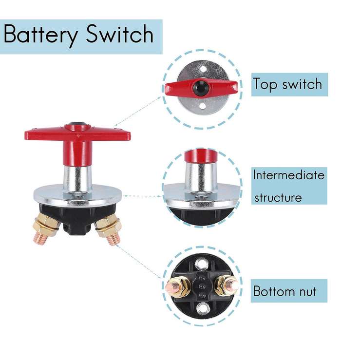 Battery Isolator 12V / 24V Heavy Duty Electrical Switch