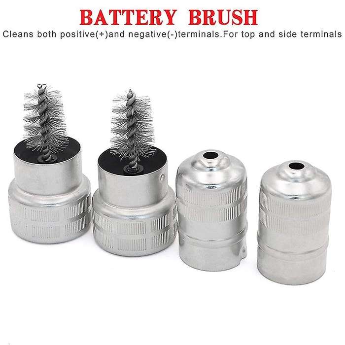 Battery Terminal Anti Corrosion Washers Protector Fiber and Cleaning Brush-2Pcs for Car Marine Boat