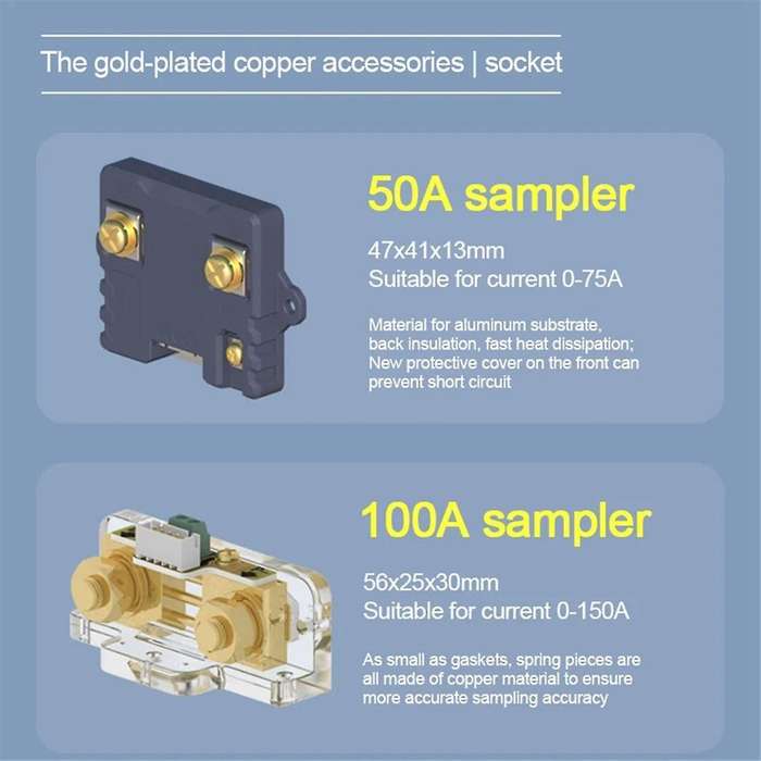 Battery Tester 8V-120V 50A Coulomb Meter Capacity Indicator Lithium Ion Detector Coulomb Meter Vol
