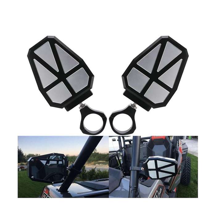 Beach Mirror Motorcycle Reflector 1.75/2 Universal for Atv/utv Black