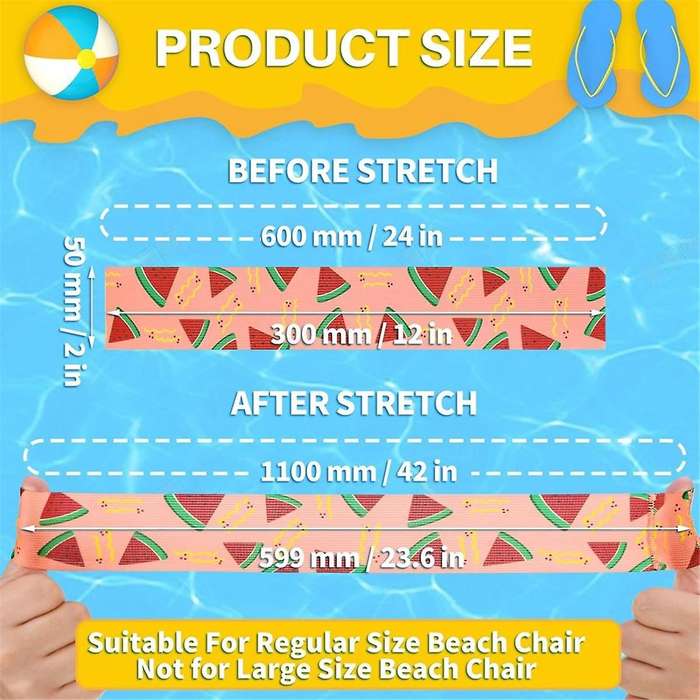Beach Towel Bands, 10 Pack Towel Bands for Beach Cruise Chair Towel Clips 12 X 2 in for Holding Beac