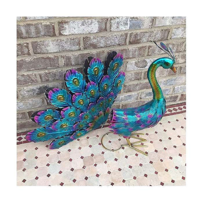 Beautiful Yard Art Garden Statue - Realistic Metal Lawn Decoration Outdoor Sculpture Easy Diy Assemb
